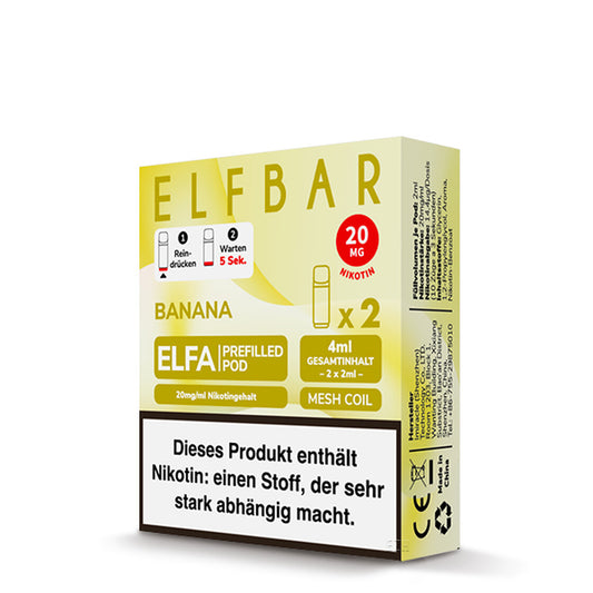 Elfbar Elfa Pod - Banane - 20mg - 2 Stk