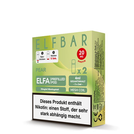 Elfbar Elfa Pod - Pear - 20mg - 2 Stk