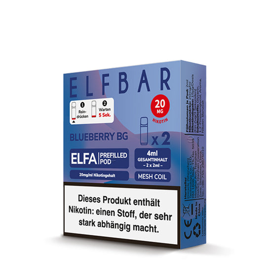 Elfbar Elfa Pod - Blueberry BG - 20mg - 2 Stk